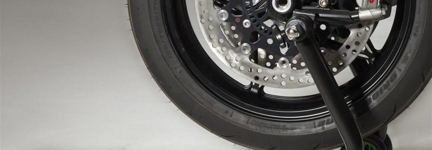 Paddock stand front (Radial brakes) Kawasaki logo - Service stand kit front