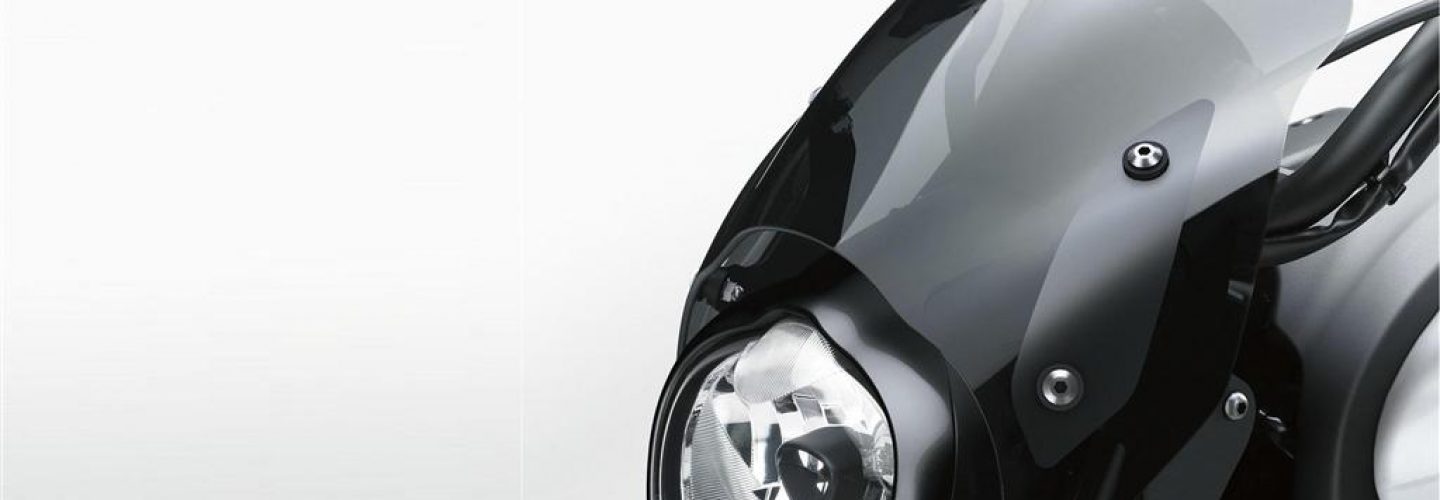 Fork bracket for windshield (Black) - Café deflector & bracket kit (Fixed).