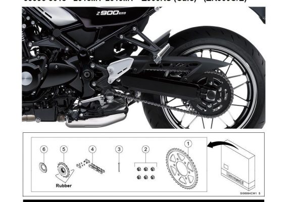 Genuine chain kit Z800 (ZR800A/B/C/D) - Genuine chain and sprocket kits