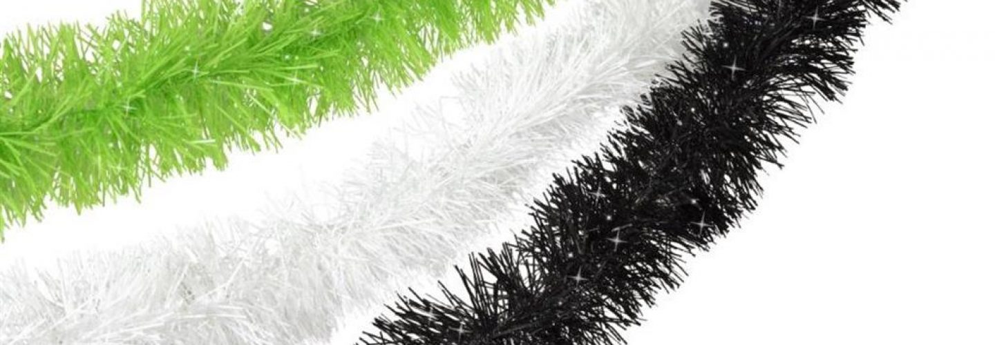 3 x 4m each - Kawasaki Colours Tinsel garlands